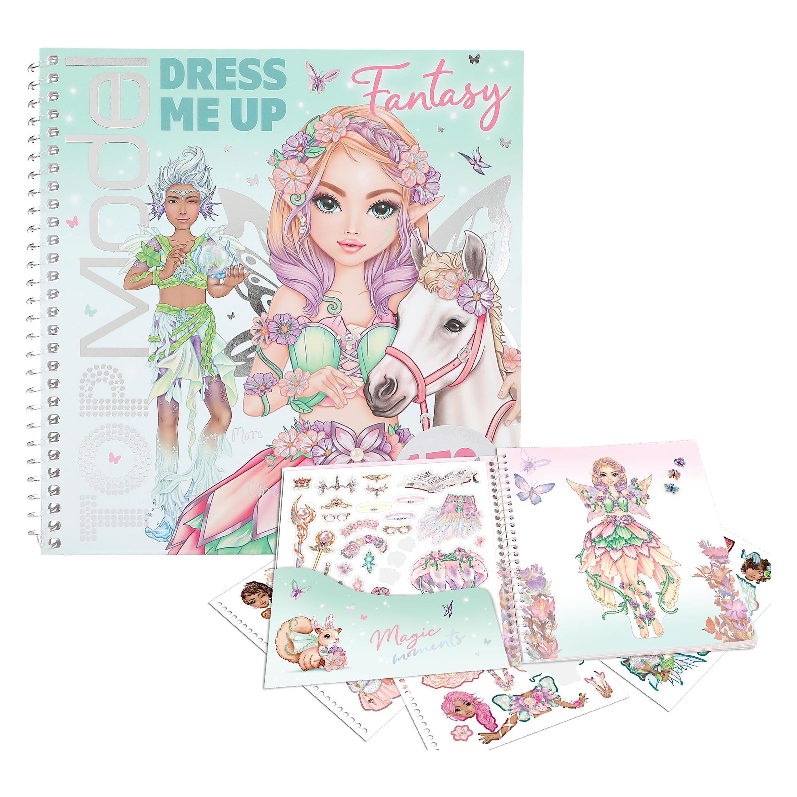 Top Model DEPESCHE TOPModel Malbuch Dress Me Up Fantasy (170 Sticker) (0413805)
