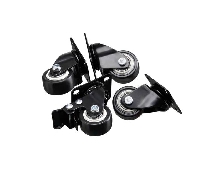 Nofred Roues Cube Storage pour boîte de rangement lot de 4 Noir