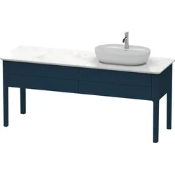 Duravit Luv Waschtischunterbau stehend, 1733 x 570 mm, 2 Auszüge, LU9563R9898, Farbe: Nachtblau Seidenmatt Lack
