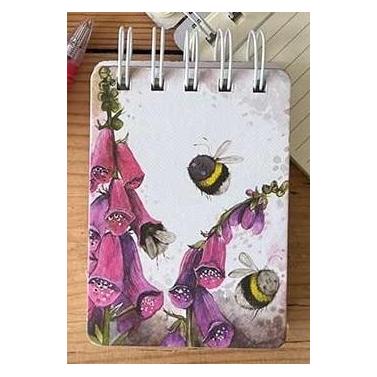 Incood Kołonotes A7 SSN54 Blumen und Bienen (A7, Liniert, Harter Einband) (48020502)