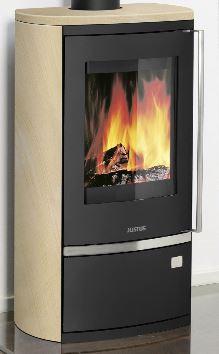 JUSTUSGMBH Reno D Sandstein, 6kW Dauerbrand Korpus schwarz 16899961