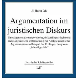 Argumentation im juristischen Diskurs, Fachbücher von Ji-Hoon Oh