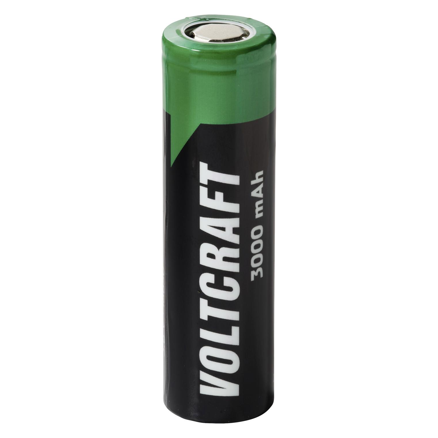 Voltcraft Spezial-Akku 18650 Flat-Top Li-Ion 3.6 V 3000 mAh 1 St. (1 Stk., 18650, 3000 mAh) (VC-17665990)