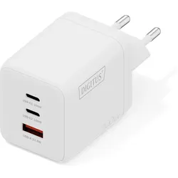 Digitus USB GaN Charger (100 W, 3 Ports), USB Ladegerät, Weiss