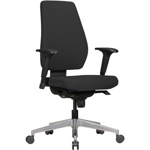AMSTYLE Bürostuhl SPM1.280, schwarz, Stoff, belastbar bis 120 kg
