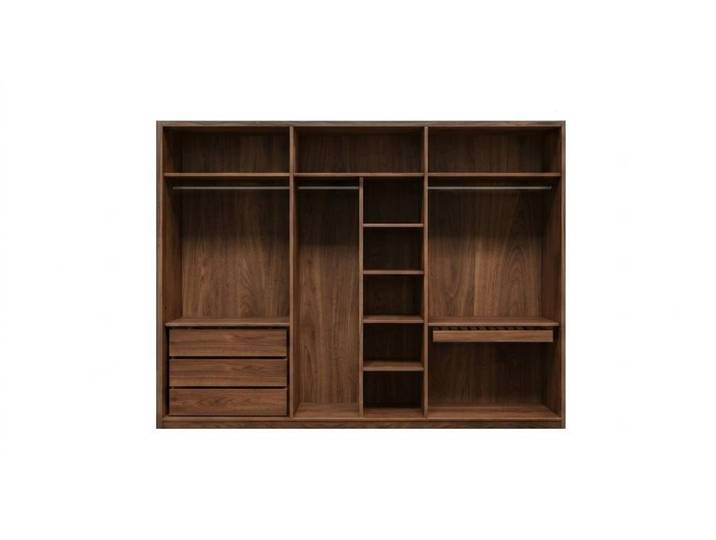 JVmoebel Kleiderschrank Möbel Kleiderschrank Schrank Modern Braun Elegant Drehtürenschrank