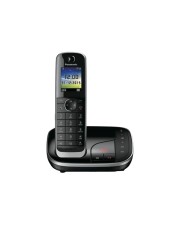 Panasonic KX-TGJ 320 GB Schnurlostelefon Anrufbeantworter mit Rufnummernanzeige, DECT, Schwarz (KX-TGJ320GB)