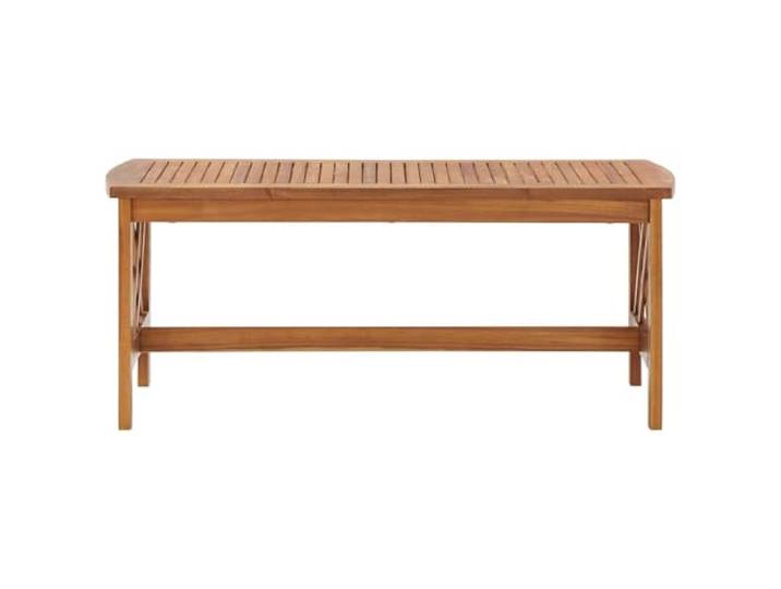 POUFGDR Couchtisch aus massivem Akazienholz, 102 x 50 x 43 cm Geölte Oberfläche, robuste Latten, einzigartige Maserung, authentische Handwerkskunst, täglicher Gebrauch