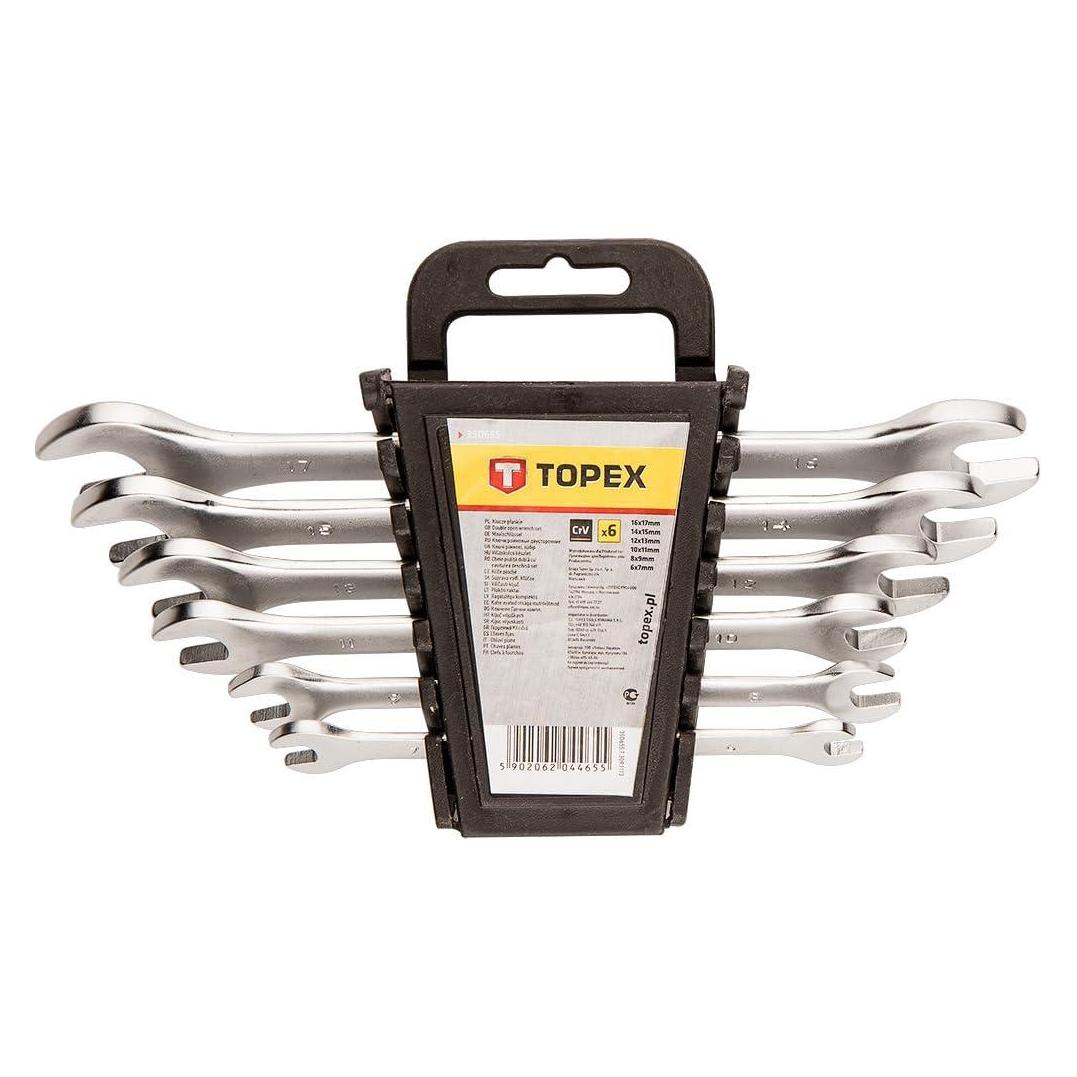 Topex Satz Flachschlüssel 6-17mm 6-tlg. (35D655) (35D655)