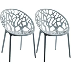 CLP 2er Set Stuhl Hope   Farbe: grau