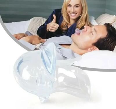 Youfap Market Tongue Retainer Anti Snore Mouthpiece, Drug Free Sleep Aid For Quiet Nights blue Naked