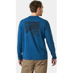 HELLY HANSEN Bergsport / Wandern T-Shirts / Tanks T-Shirts/Tanks lg.Arm He/Uni SKOG GRAPHIC LS TEE, Größe L in Schwarz Schwarz
