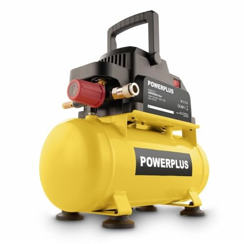 Powerplus Compressor POWX17215 - Olievrije compressor met 750W en 6L