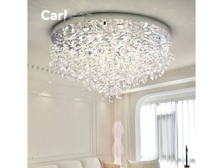 Plafonnier en cristal nouveau Style décoration de la maison luminaires lampe à LED moderne salon élégant lustre de luxe