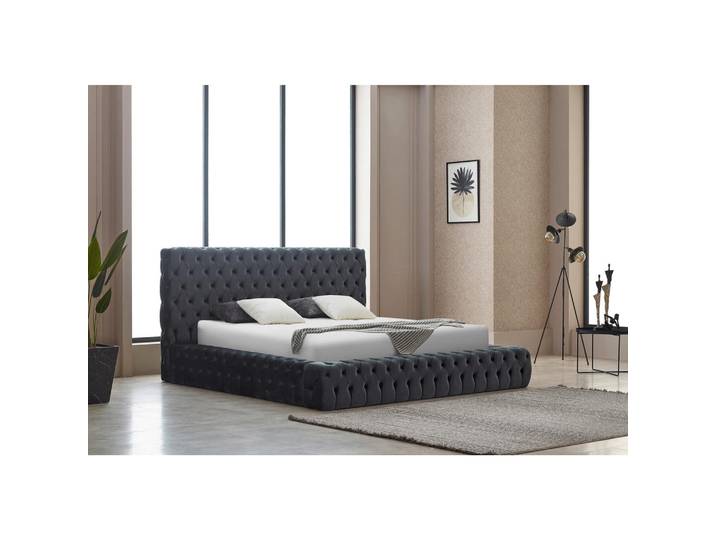 Livetastic Polsterbett, Grau, Metall, 180x200 cm, Fsc, gepolstertes Kopfteil, Bettkasten, Lattenrost, Schlafzimmer, Betten, Polsterbetten