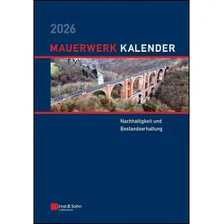Wiley VCH, Kalender, Mauerwerk-Kalender 2026