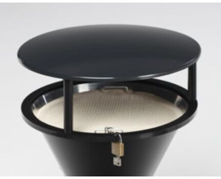 VAR Dach Kunststoff für Kunststoff-Standascher schwarzgrau (2009)