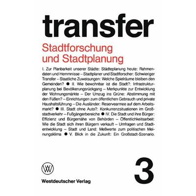 Stadtforschung und Stadtplanung, Taschenbuch von , VS Verlag für Sozialwissenschaften, 978-3-531-11363-0