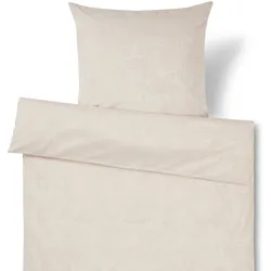 Tchibo - Brokat-Damast-Bettwäsche - beige