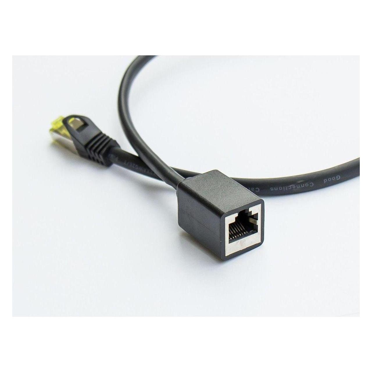 Varia SO-37014 - Patchkabelverlängerung, S/FTP, 1m, schwarz (S/FTP, CAT7, 1 m) (SO-37014)