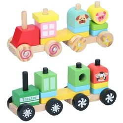Marionette Wooden Toys Stapelzug 11-teilig, 2-fach sortiert