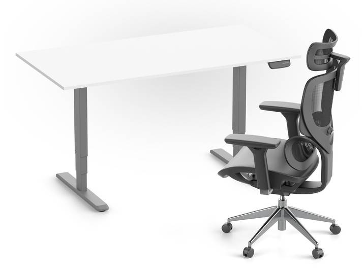 PRIMUS + Stuhl SENTA FX 180x80 Grau Weiß
