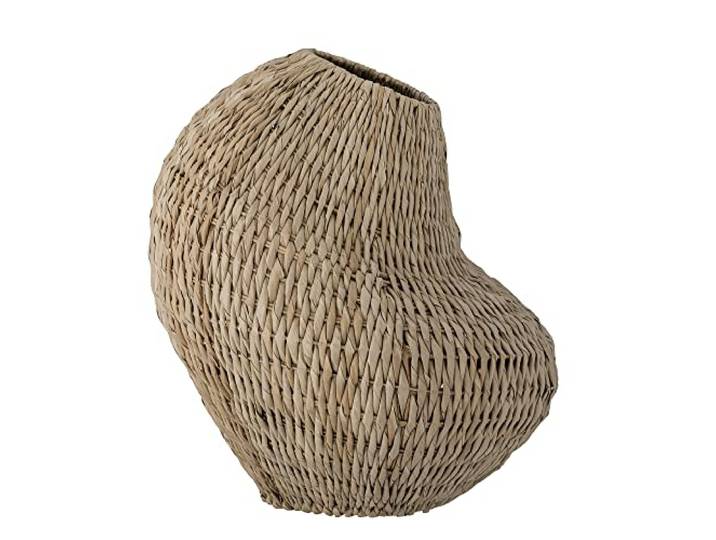 Bloomingville Levis Korb Nature – Großer Aufbewahrungskorb aus Gebang-Palm 56,5x55x55 cm, handgeflochten, natürliche Deko & stilvolle Ordnung, 82053944