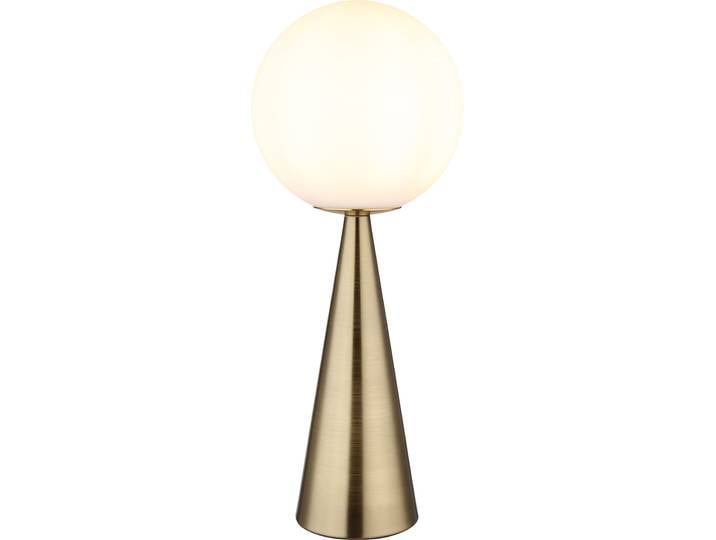 Lampe de table Salon Lampe de table verre boule Lampe de chevet laiton 21031M