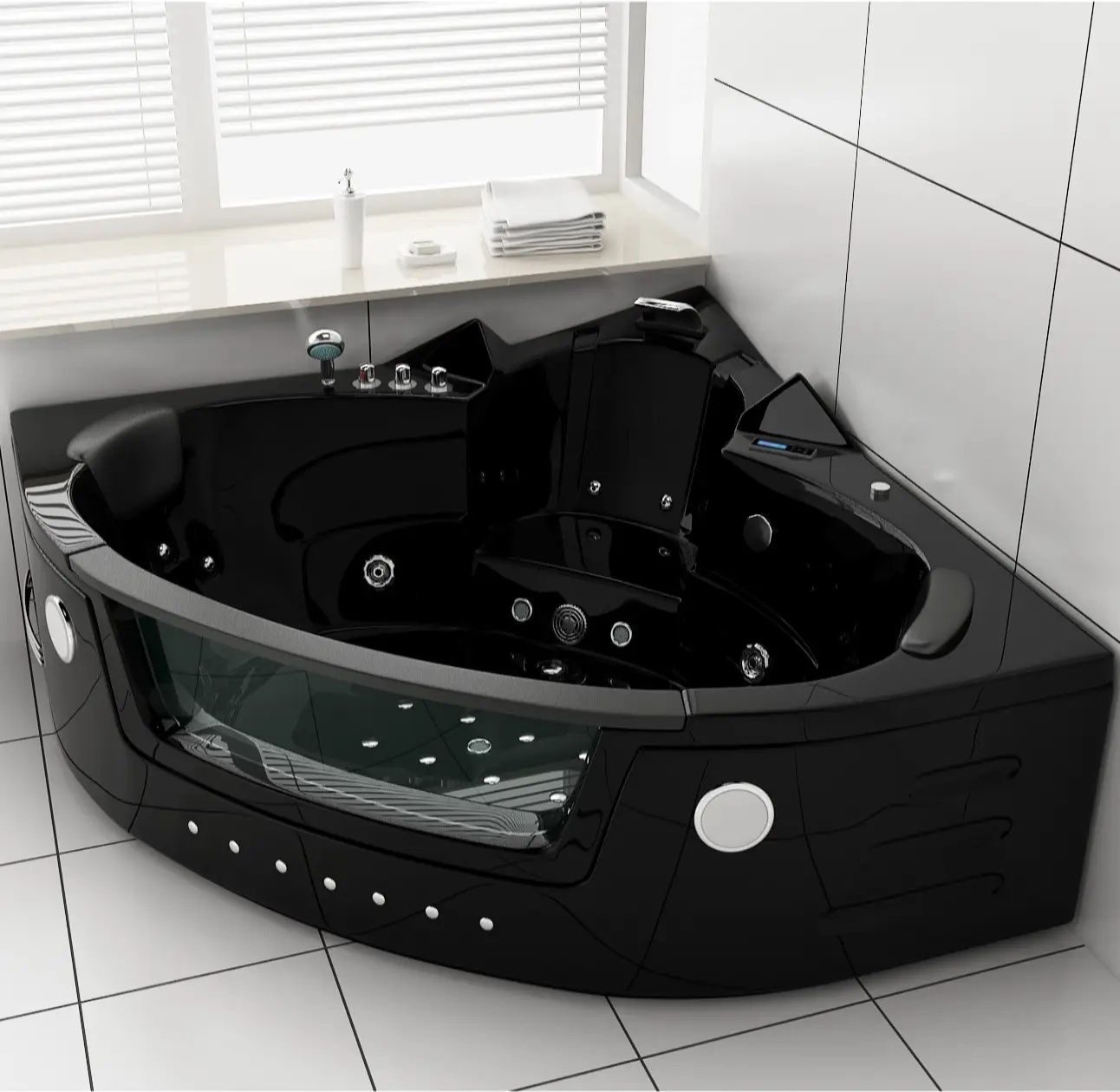Whirlpool Milano 152x152cm Black