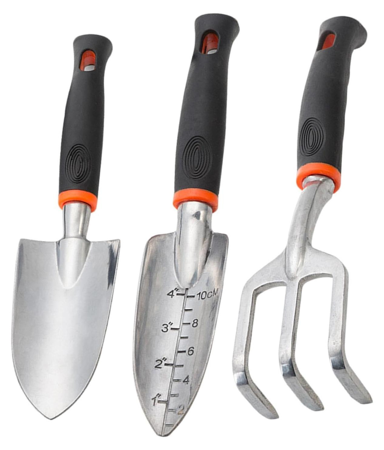 Tuingereedschap Set van 3 stuks met antislip ergonomische handgrepen