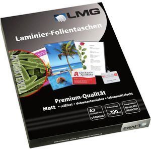 LMG Laminierfolien DIN A3, 100 mic, matt, antibakteriell, 100 Stück