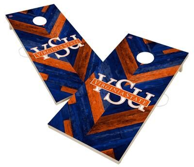 Skip's Garage Virginia State Trojans Cornhole Board Set