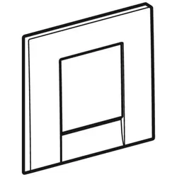 Geberit BetPl. HyTouch UR Bolero für 241912111 UR- Steuerungen ab 2009, weiß-alpin