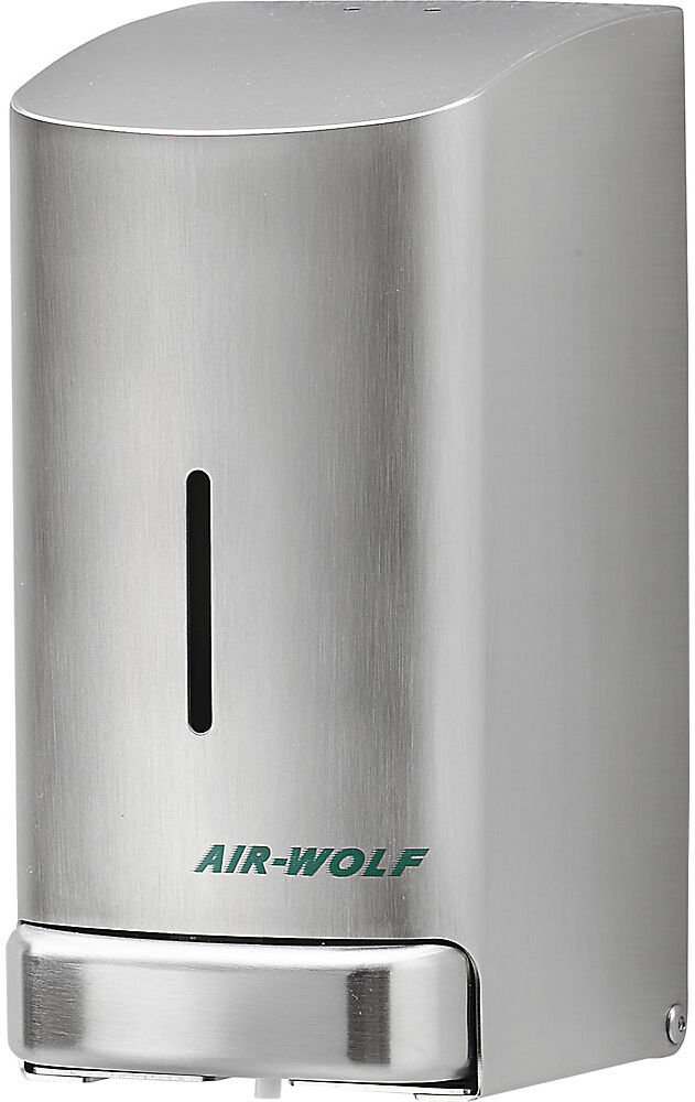 AIR-WOLF Edelstahl-Seifenspender, Inhalt 0,8 l, Edelstahl, gebürstet