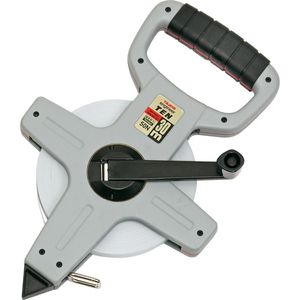 Tajima Maßband HTN30MW3A10, ENGINEER TEN, 30m Stahlband, mit Kurbel und Nagelöse