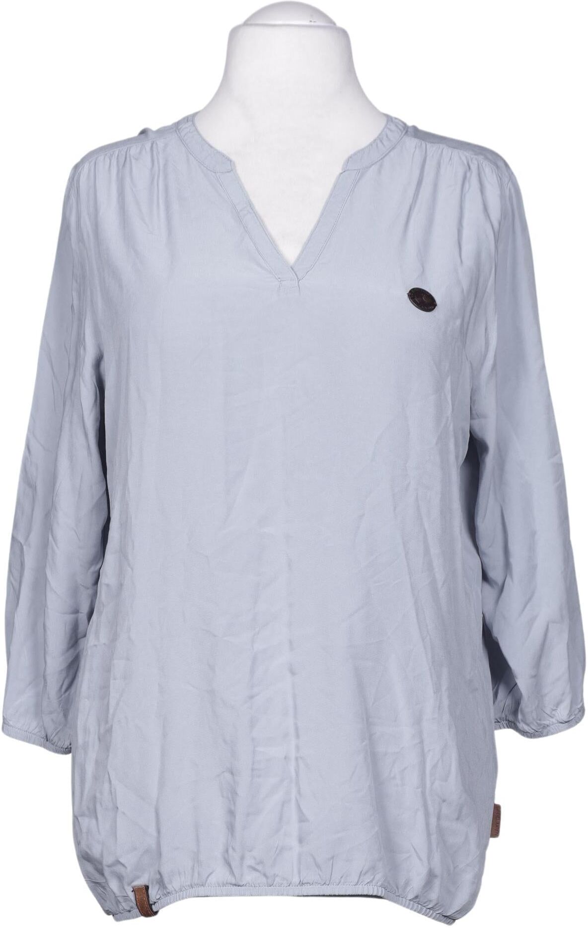 Naketano Damen Bluse, Hellblau, Gr. XL, Viskose - Second Hand
