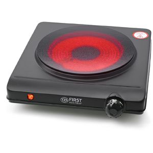 TZS-First-Austria Kochplatte FA-5096-1, Infrarot-Einzelkochplatte, schwarz, 1250 Watt