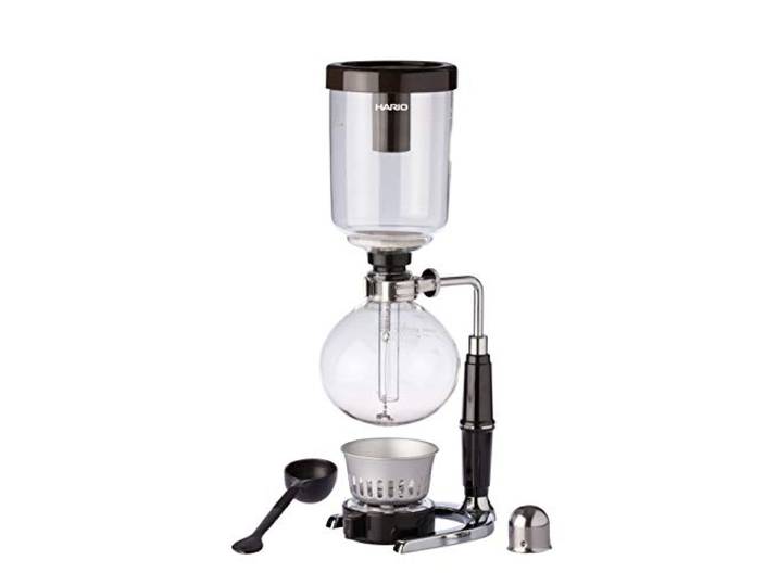 HARIO Kaffeezubereiter, Glas, 5 Tassen, schwarz,