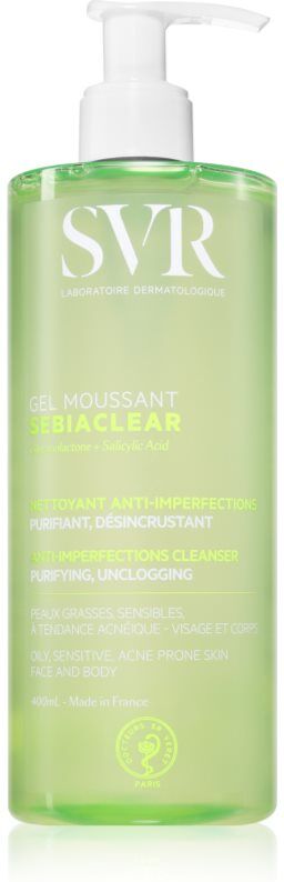 SVR Sebiaclear Gel Moussant Reinigungsschaumgel für fettige und problematische Haut 400 ml