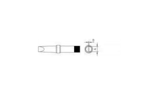 Weller PT B9 LÖTSPITZE 2,4MM VERP. Lötspitze Meißelform Inhalt