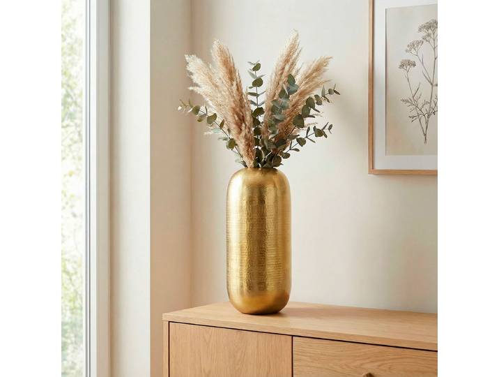 Vase décoratif Walhe 45cm Doré/Doré