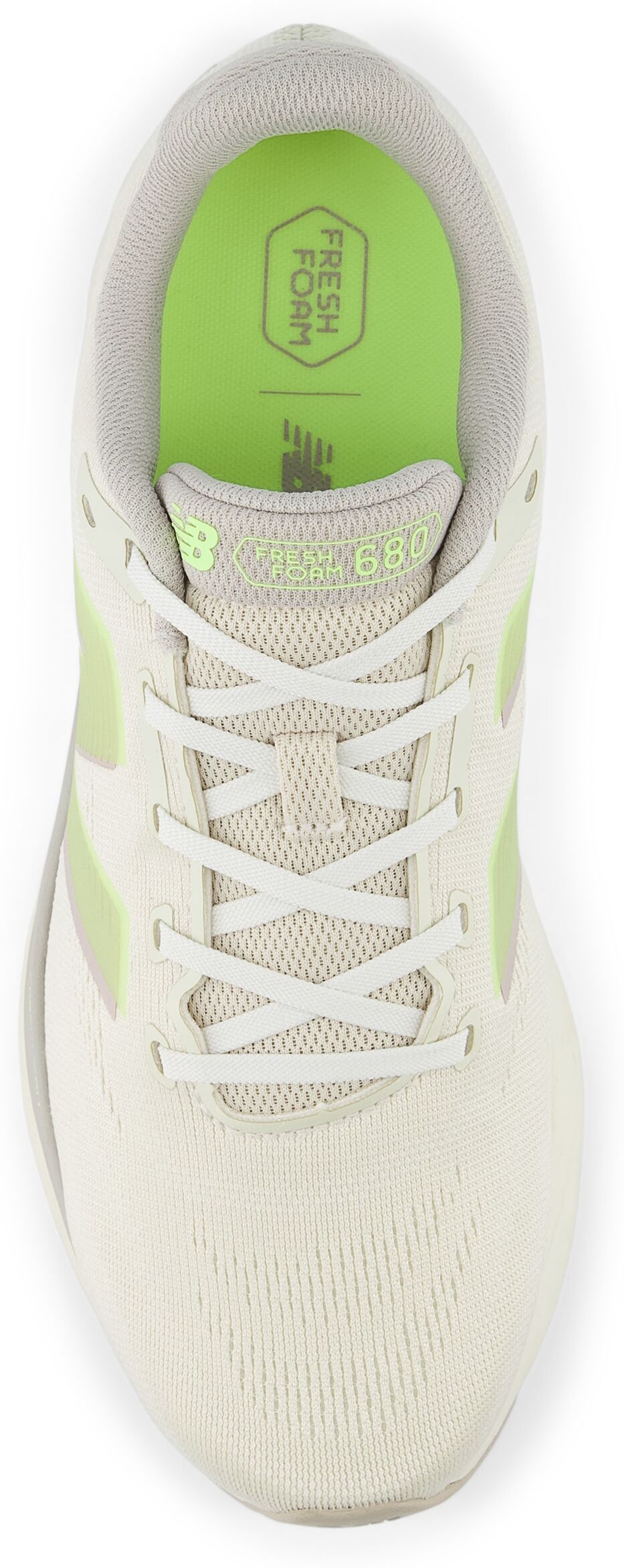 Laufschuh NEW BALANCE "680", Herren, Gr. 44,5, beige (linen), Synthetik, Textil, Schuhe Laufschuh, mit Fresh Foam Mittelsohlendämpfung linen 44,5