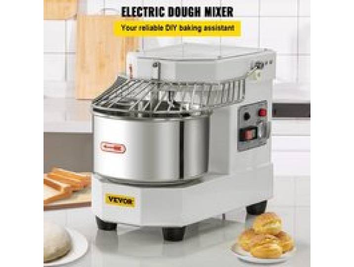 Luscriate -Robot Pâtissier Commercial 8 L Mixeur à Pâte avec Bol en Inox Alimentaire Bouclier de Sécurité et Minuterie