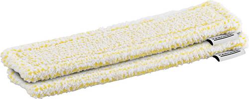 Kärcher Home & Garden WV Mikrofaser Wischbezug Indoor Fenstersauger Zubehör Hellgelb, Weiß