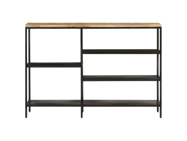 HKLGBVCR Konsolentisch, 110 x 30 x 75 cm, massives Mangoholz, Eisen