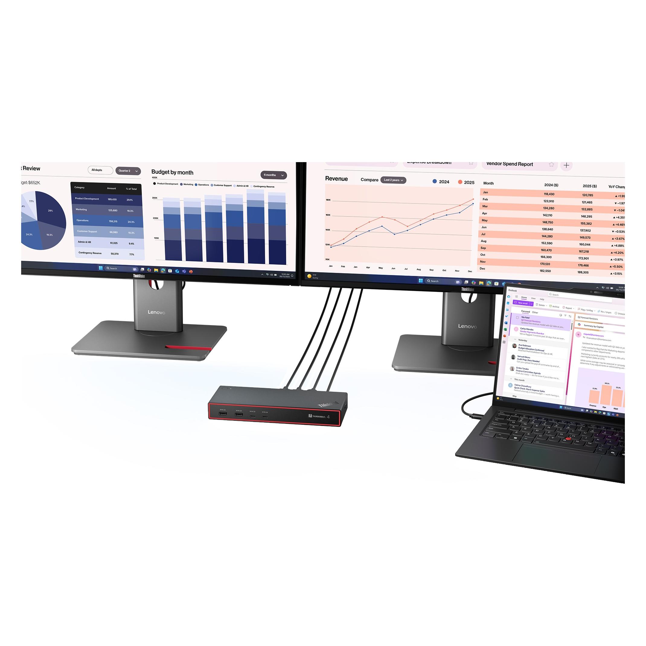 Lenovo ThinkPad Thunderbolt 4 Dock Gen 2 (Thunderbolt) (40BG0135EU)