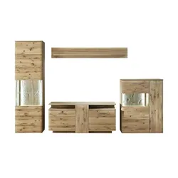 Woodford Wohnwand  Astoria ¦ holzfarben ¦ Maße (cm): B: 300 H: 208 T: 45.0