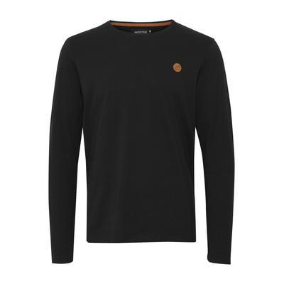 Langarmshirt INDICODE "Langarmshirt IDPhillo", Herren, Gr. XXL, schwarz, Obermaterial: 100% Baumwolle CO., Shirts Langarmshirt