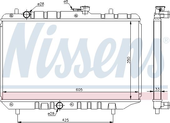 Nissens Kühler, Motorkühlung 64154 Für Suzuki