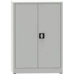 KOVONA JUMBO Werkstattregalschrank, 2 Einlegeböden, verschweißt, 800 x 500 x 1150 mm, grau